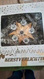 Vintage kerstster met verlichting in doos kerst, Ophalen of Verzenden, Gebruikt
