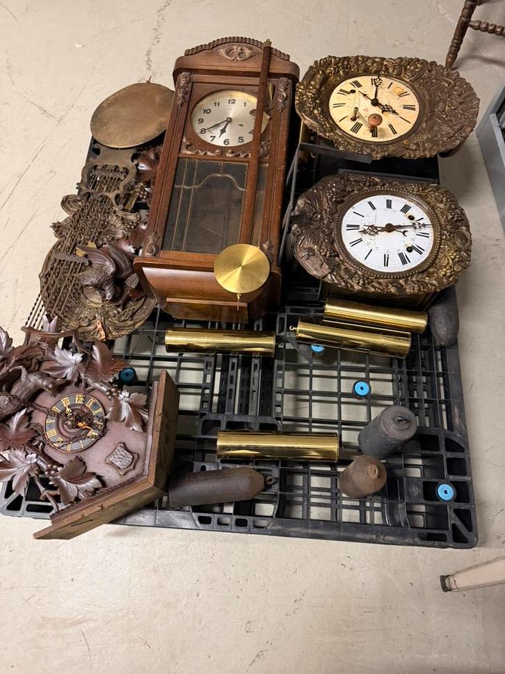 Antieke Klokken Collectie - Comtoise, Koekoek, Regulateur, Antiek en Kunst, Antiek | Klokken, Ophalen