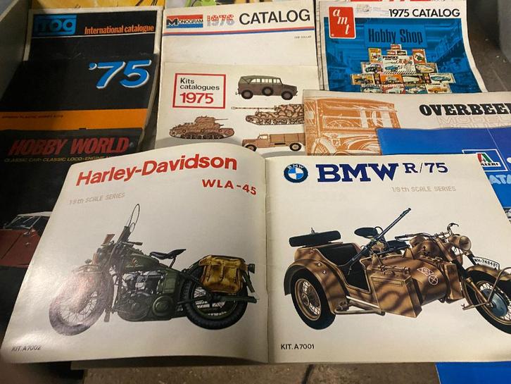 Modelbouw catalogi gakken,Italeri, Airfix,AMT,Monogr  frog