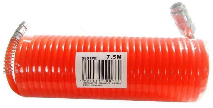 Pneumatische slang (pe) voorzien van 2 koppelingen, Auto diversen, Autogereedschap, Nieuw, Ophalen of Verzenden