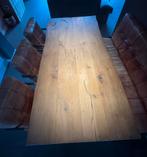 Boomstam tafel 200x90x75cm, Ophalen, Gebruikt, 200 cm of meer, 50 tot 100 cm