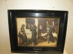 Litho van Christoffel Bisschop ( 1828-1904), Lijst 52x42, Antiek en Kunst, Kunst | Schilderijen | Klassiek