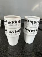Melkbekers, Gebruikt, Ophalen of Verzenden, Overige stijlen, Kop(pen) en/of Schotel(s)