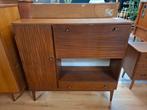 Vintage Simpla-Lux teak secretaire kast wandkast wandmeubel, Ophalen, Simpla-Lux, Onbekend, Vintage mid century design jaren 60 70