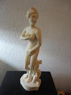 VINTAGE BEELD VROUW MET DOLFIJN//VENUS EROS//38 CM, Ophalen of Verzenden