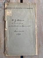 H.J. Allard De Katholieke Gemeente op Ameland 1873, Ophalen of Verzenden, Gelezen, H. J. Allard