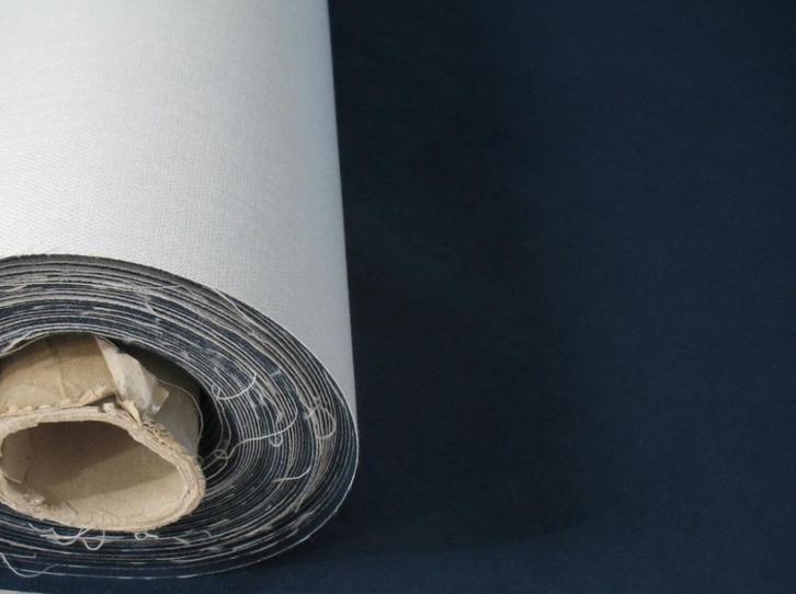 Alcantara meubelstof; donkerblauw; 4 meter NU 180 euro, Hobby en Vrije tijd, Stoffen en Lappen, Nieuw, Overige materialen, 120 cm of meer