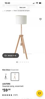 Stijlvolle staande lamp, Ophalen of Verzenden, Zo goed als nieuw, Hout, 150 tot 200 cm