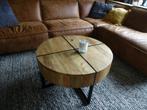Salontafel van mangohout, Huis en Inrichting, Tafels | Salontafels, Ophalen, 50 tot 100 cm, Rond, 50 tot 100 cm