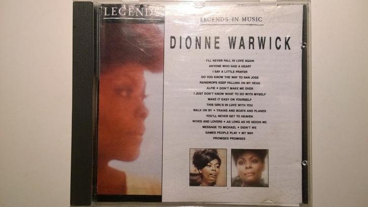 Dionne Warwick - Legends In Music Dionne Warwick, Cd's en Dvd's, Cd's | R&B en Soul, Zo goed als nieuw, Soul of Nu Soul, 1980 tot 2000