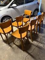 Houten kerkstoeltjes in nette staat, Huis en Inrichting, Ophalen, Gebruikt, Overige kleuren, Vijf, Zes of meer stoelen