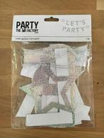 Letterslinger Let’s party | huwelijk - verjaardag - jubileum, Hobby en Vrije tijd, Feestartikelen, Nieuw, Versiering, Ophalen of Verzenden