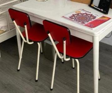 Vintage Formica Stoelen - Set van 2 beschikbaar voor biedingen