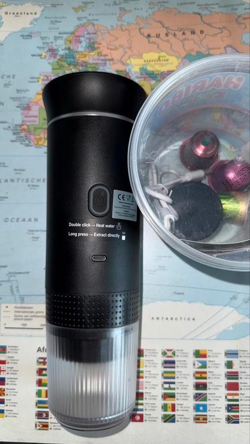 Expresso machine op accu voor in de auto, Witgoed en Apparatuur, Koffiezetapparaten, Zo goed als nieuw, Espresso apparaat, Ophalen of Verzenden