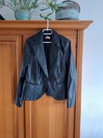 Lederlook blazer, Ophalen of Verzenden, Zo goed als nieuw, Zwart, Jasje of Colbert