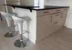 Keuken eiland met bar en opbergruimte, Ophalen, Zo goed als nieuw, Wit, Minder dan 100 cm