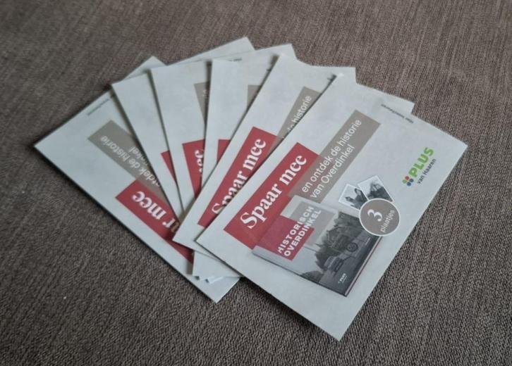 Historische stickers – PLUS van Haaren – Overdinkel, Verzamelen, Supermarktacties, Plus, Ophalen of Verzenden