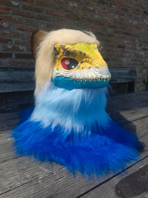 Fursuit head dino mask premade nieuw, Hobby en Vrije tijd, Kostuums, Theaterbenodigdheden en LARP, Nieuw, Ophalen of Verzenden