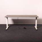 Elektrisch bureau wit 160x80cm zit/sta 65-125cm nieuw blad, Ophalen of Verzenden, Elektrisch, Gebruikt, Stabureau