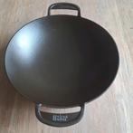 Weber wok gietijzer 39cm zo goed als nieuw, Huis en Inrichting, Keuken | Potten en Pannen, Ophalen of Verzenden, Zo goed als nieuw