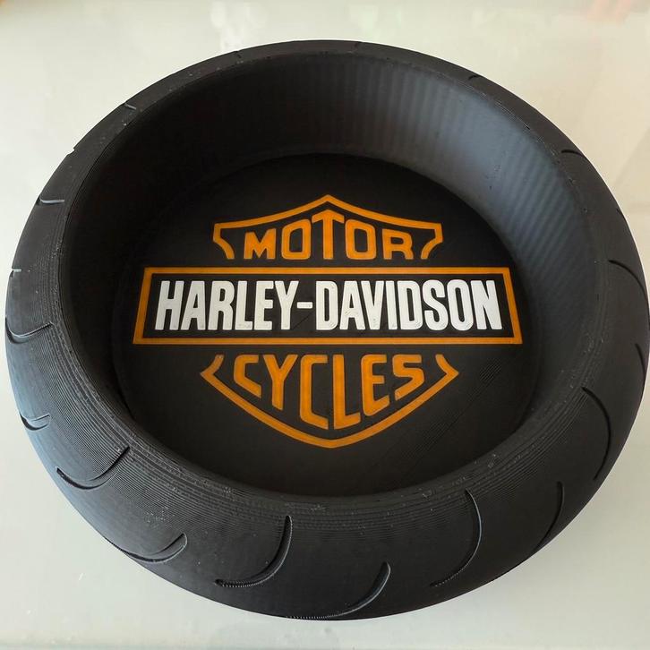 Harley Davidson organiser bakje sleutels in motorwiel vorm, Motoren, Tuning en Styling, Verzenden