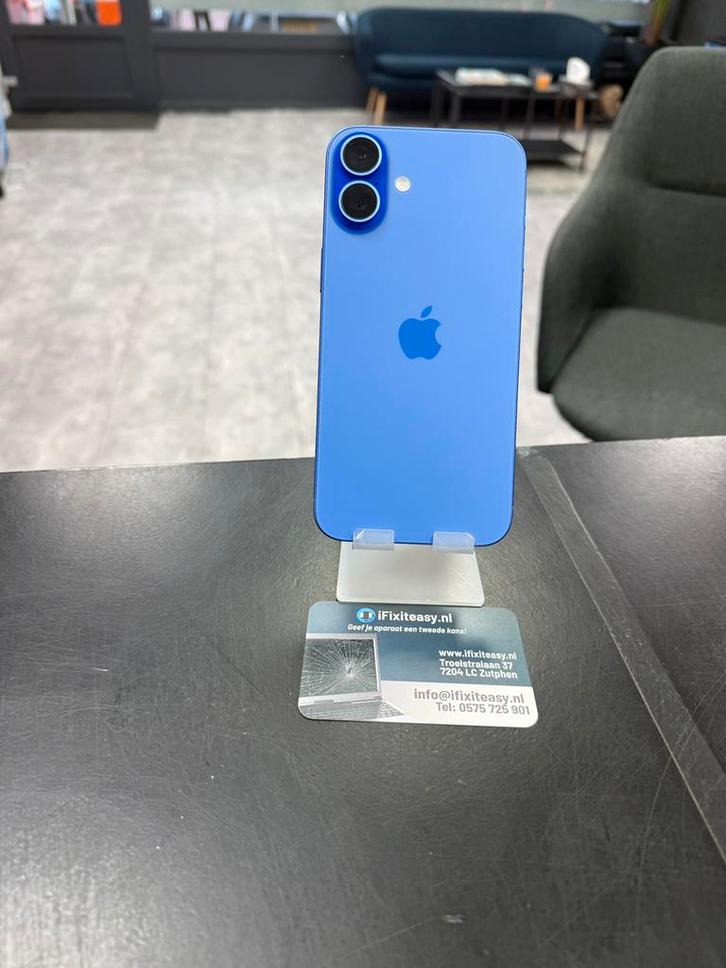 iPhone 16 Plus 128GB Blauw! Originee! Nieuw! Accu 100%, Telecommunicatie, Mobiele telefoons | Batterijen en Accu's, Zo goed als nieuw