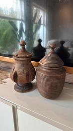 Houten potten, Overige materialen, Overige kleuren, Ophalen of Verzenden, Zo goed als nieuw