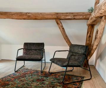 Retro fauteuil grijs fluweel beschikbaar voor biedingen