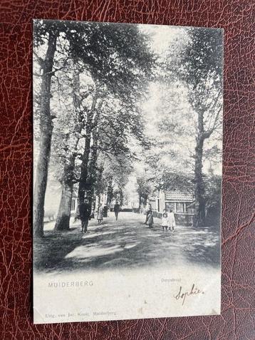 ansichtkaart van Muiderberg, Dorpstraat 1905. beschikbaar voor biedingen