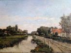 JOHAN GEORGE EERNISSE / boerderijen aan het water, Antiek en Kunst, Kunst | Schilderijen | Klassiek, Ophalen