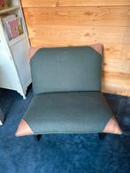 Leuke, unieke, lekker zittende, groene, stoffen stoel, Huis en Inrichting, Stoelen, Ophalen, Gebruikt, Overige kleuren, Eén