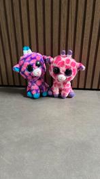 2x Roze TY Giraffe Knuffels – schattig setje, Kinderen en Baby's, Speelgoed | Knuffels en Pluche, ., Overige typen, Ophalen of Verzenden