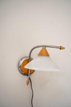 Vintage Massive wandlampje, Ophalen, Zo goed als nieuw, Glas
