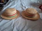 Strohoed met rood, wit, groene bies, Ophalen of Verzenden, Zo goed als nieuw, Carnaval