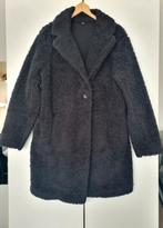 Uniqlo zwart faux fur winterjas teddy maat M, Kleding | Dames, Maat 38/40 (M), Verzenden, Zwart, Gedragen