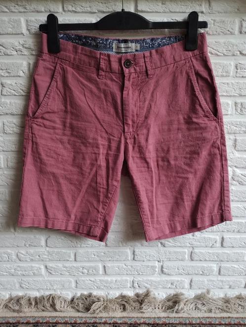 Linen blend roze broek (maat S), Kleding | Heren, Broeken en Pantalons, Zo goed als nieuw, Maat 46 (S) of kleiner, Roze, Ophalen of Verzenden