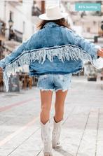 jeans jacket ibizamode fringe, Blauw, Maat 46/48 (XL) of groter, Nieuw, Ibizamode