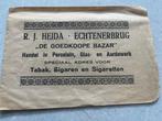 R. J. Heida Echtenerbrug antiek winkelzakje, Verzamelen, Merken en Reclamevoorwerpen, Verzenden, Zo goed als nieuw, Verpakking