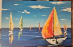 Zeilboot zeilboten schilderij, Ophalen