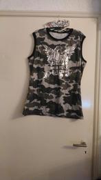 NIEUW kaartje T-shirt hemd LEGER vlekken print Cipo&Baxx XL, Verzenden, Groen, Maat 56/58 (XL), Nieuw