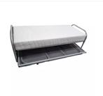 Onderschuifbed, Ophalen, 90 cm, Eenpersoons, Wit