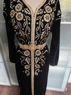 Schitterende mobra Marokkaanse jurk/caftan, Zwart, Maat 42/44 (L), Ophalen of Verzenden, Zo goed als nieuw
