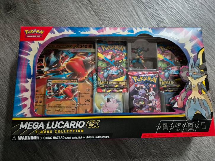 Pokemon Mega Lucario ex Figure Collection, Hobby en Vrije tijd, Verzamelkaartspellen | Pokémon, Nieuw, Booster, Ophalen of Verzenden
