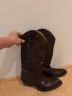 real leather cowboy boots, Kleding | Dames, Schoenen, Ophalen, Hoge laarzen, Bruin, Zo goed als nieuw