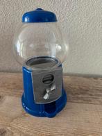 Blauwe kunststof kauwgomballen / snoep automaat hoogte 22 cm, Ophalen of Verzenden