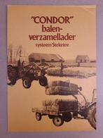 Tractor folder "condor" balenverzamelaar, Folder, Ophalen of Verzenden, Zo goed als nieuw