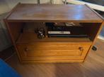 Houten TV Meubel - 80x61cm, Ophalen, Gebruikt, Eikenhout, 50 tot 100 cm