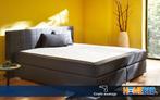 Boxspring Feline 160 x 200, Huis en Inrichting, Slaapkamer | Boxsprings, Verzenden, Grijs, 190 cm of minder, Overige maten