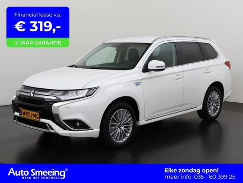 Mitsubishi Outlander 2.4 PHEV Intense S | Leder/Alcantara |, Auto's, Mitsubishi, Bedrijf, Te koop, Outlander, 4x4, ABS, Achteruitrijcamera