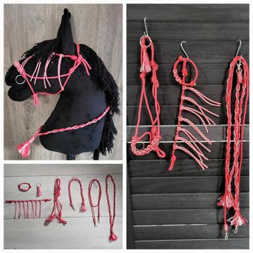 ️Hobby horse halster en accessoires basic rood / wit️